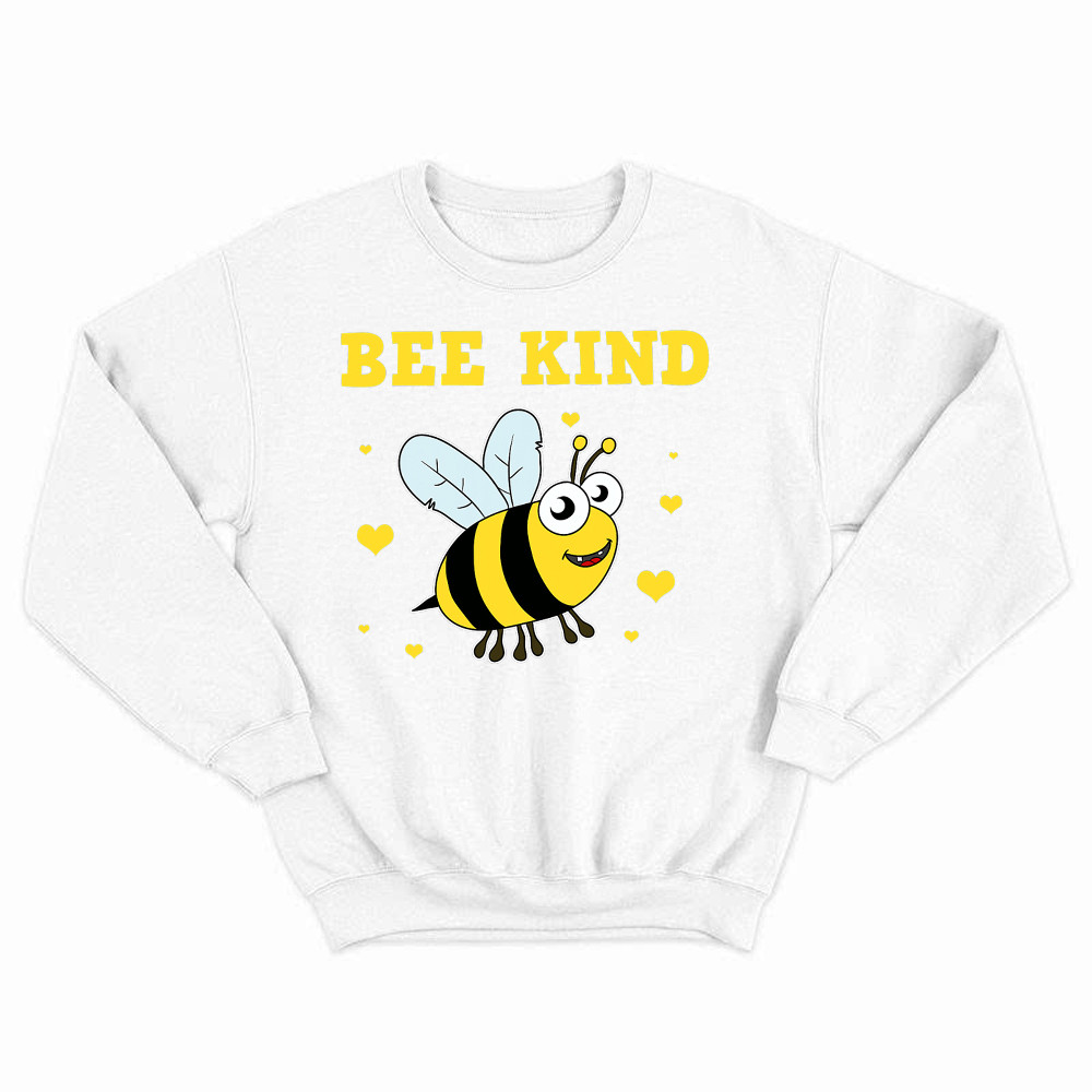 Bee Kind Sweatshirt Cute Bumble Bee Bekind Clothing Birthday Gift For Male Friend Basgiathsweatshirts