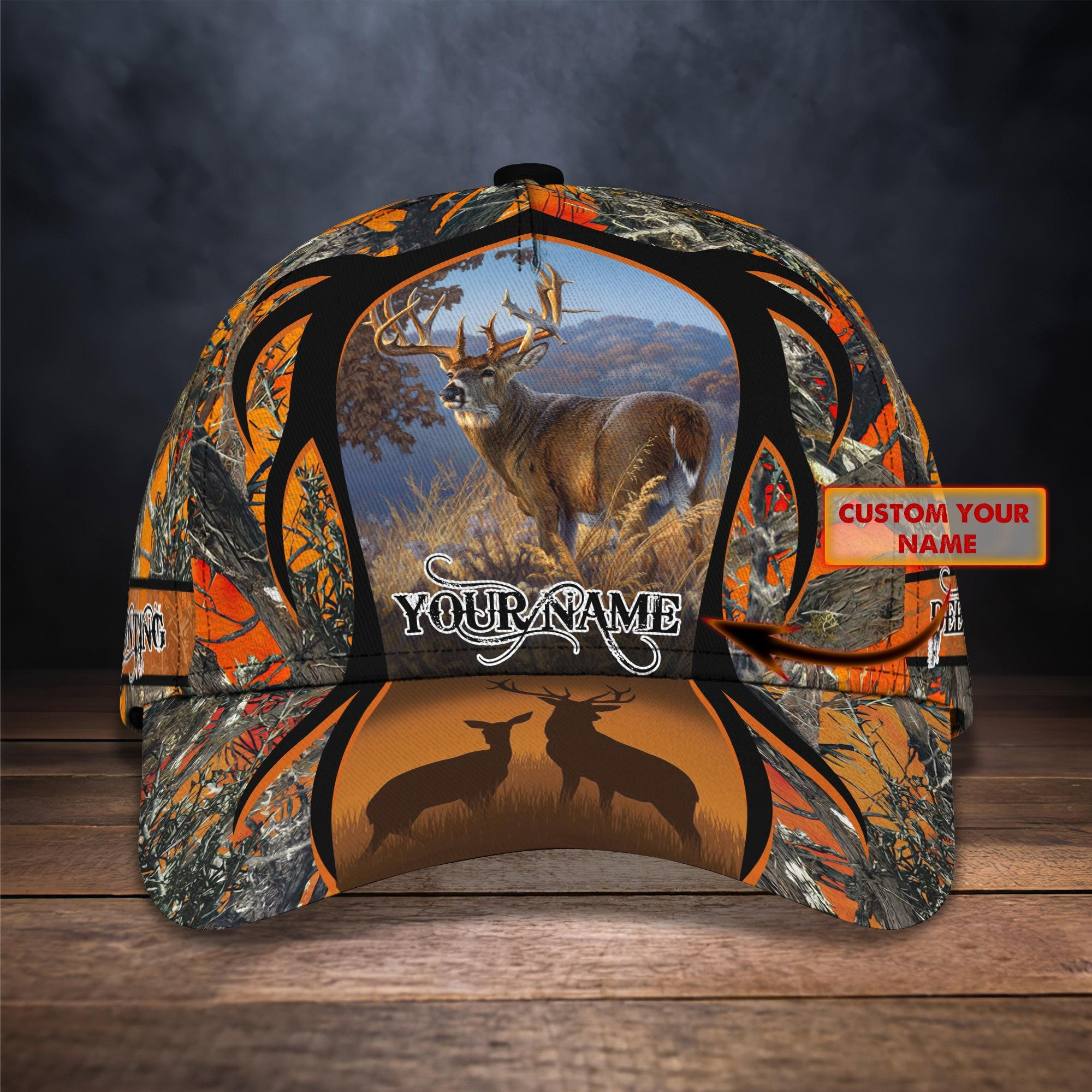 Cap Deer Hunting Orange Camo Classic Perfect Gift For Veteran Deer Hunters Basgiathsweatshirts