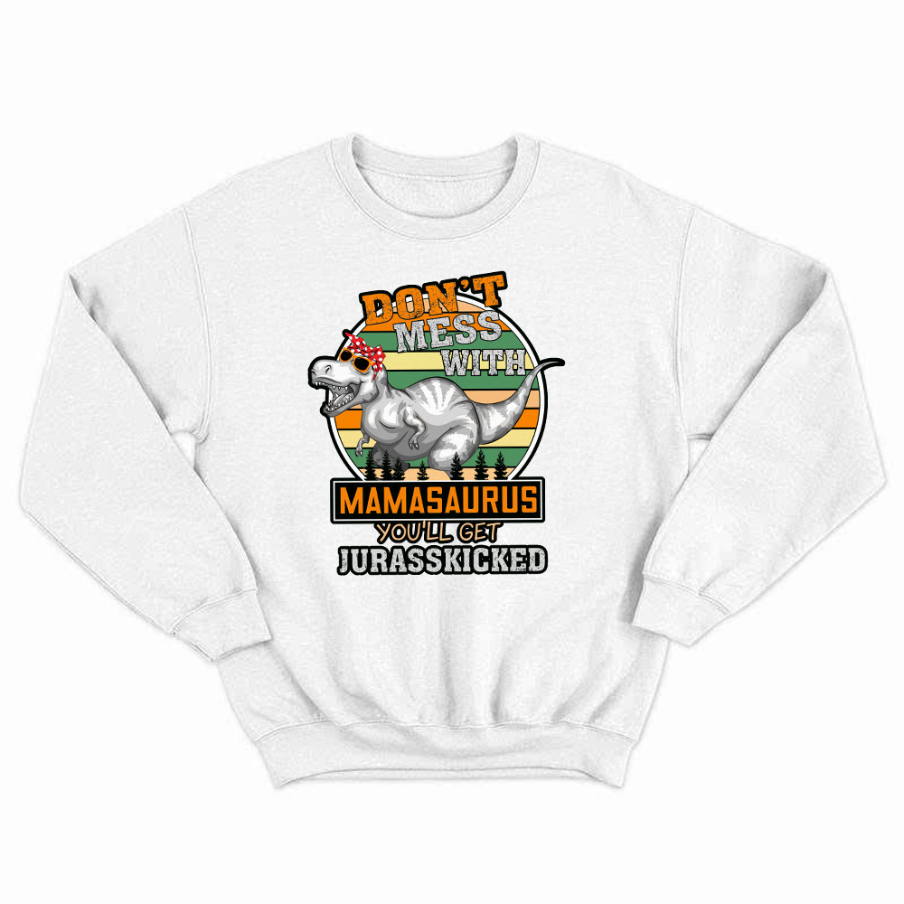 Don’t Mess With Grandmasaurus Sweatshirt Funny Dinosaur Shirts Gift For Grandma Basgiathsweatshirts
