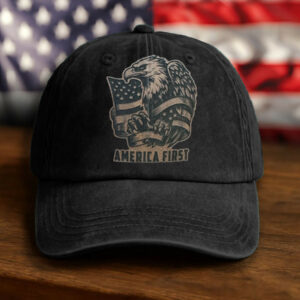 Eagle America First Hat Political Slogan Baseball Cap Patriotic Eagle Themed Gifts For Dad Basgiathsweatshirts