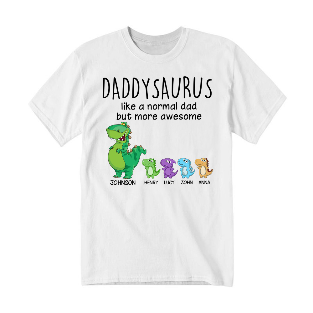 Grandpasaurus Like A Normal Dad But More Awesome Shirt Cute Dinosaurs Graphic T-Shirt Daddy Gift Basgiathsweatshirts
