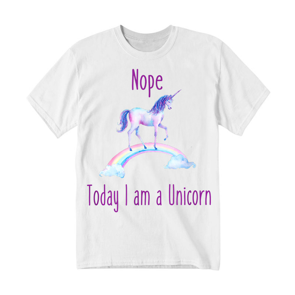 Nope Today I am a Unicorn T Shirt Gifts for Unicorn Lovers Ideas Birthday For Daughter Basgiathsweatshirts