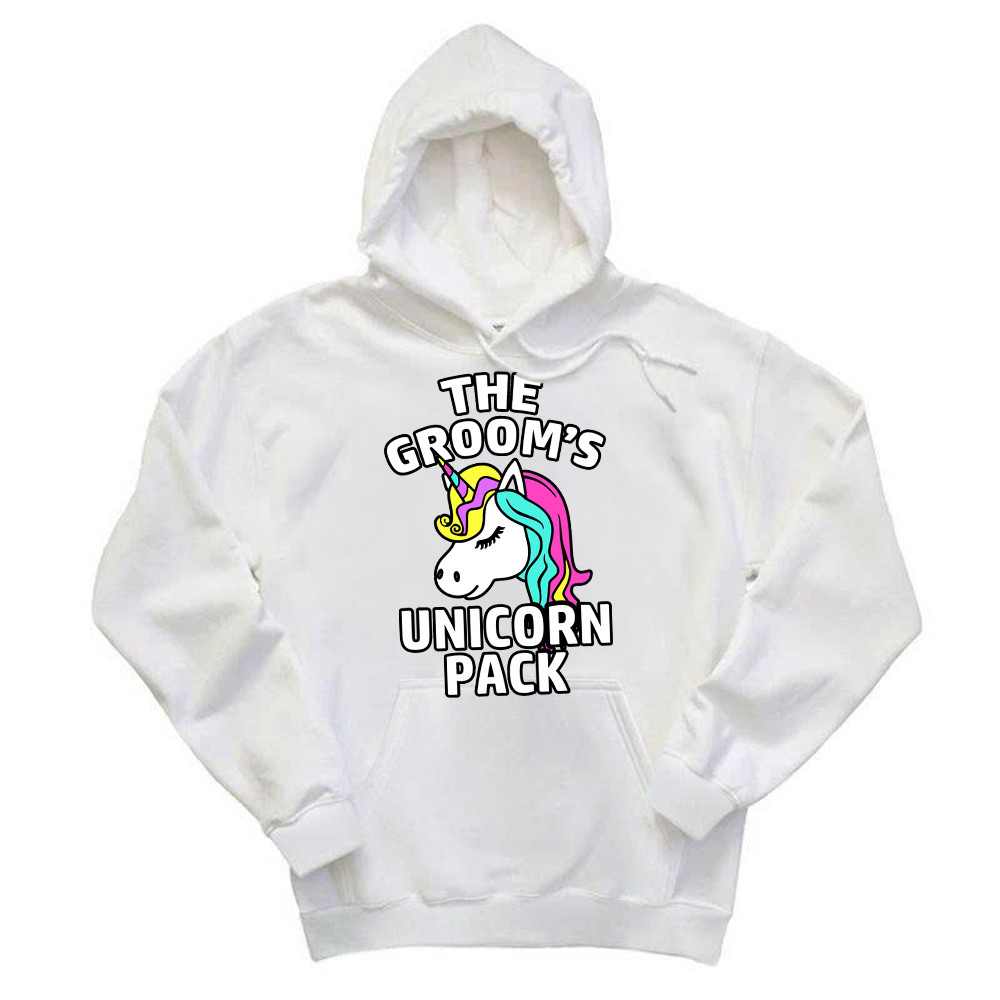 The Groom’s Unicorn Pack Hoodie Funny Groomsmen Shirts Gifts For Dude Friends Basgiathsweatshirts