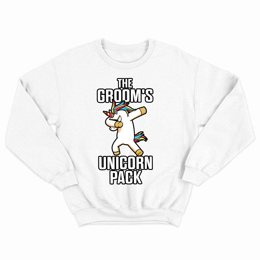The Groom’s Unicorn Pack Sweatshirt Funny Groomsmen Shirt Best Gifts For Groomsmen Basgiathsweatshirts