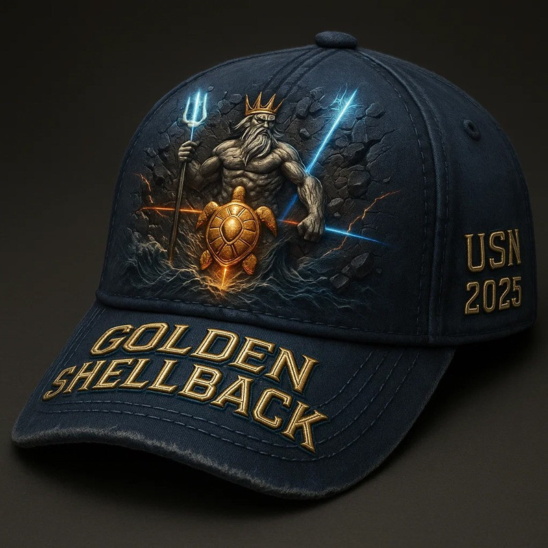 United States Veteran Hat Golden Shellback USN 2025 Present Ideas For Patriots Basgiathsweatshirts