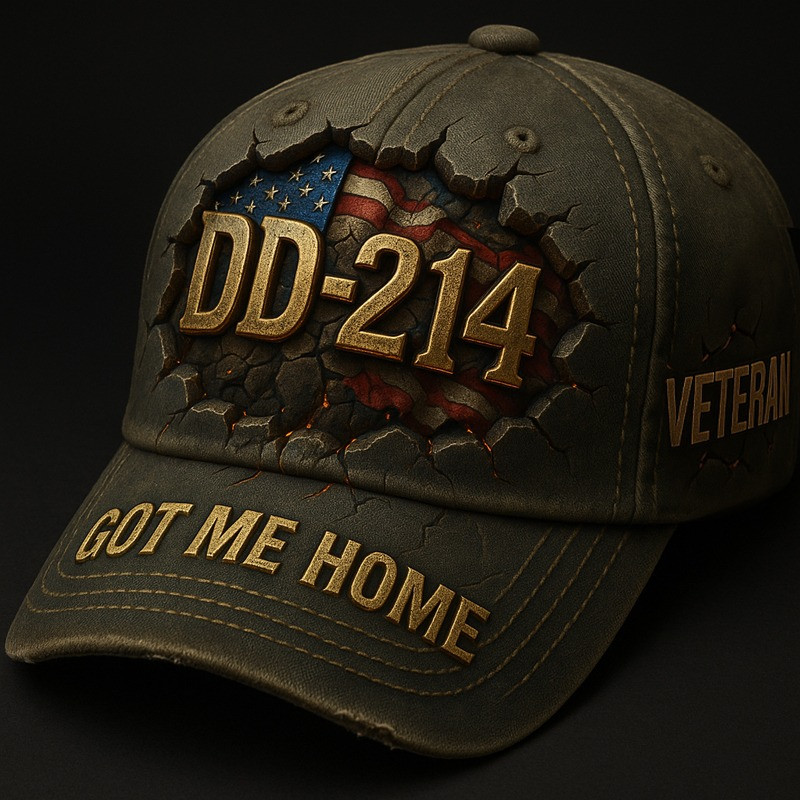 US DD 214 Veteran Hat Got Me Home America Flag Veteran Cap Presents For Patriots Basgiathsweatshirts
