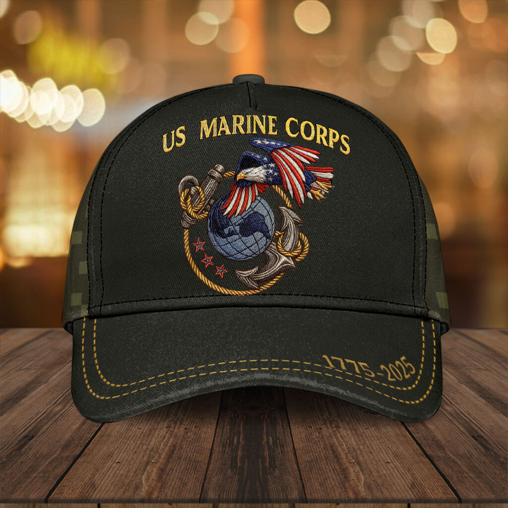 US Marine Corps 250th Anniversary 1775 2025 Hat USMC Merch Unique Gifts For Veterans Basgiathsweatshirts