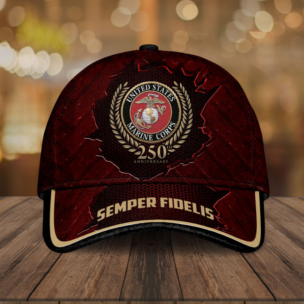 US Marine Corps 250th Anniversary Hat Semper Fidelis Merch Best Gifts For Marine Veterans Basgiathsweatshirts