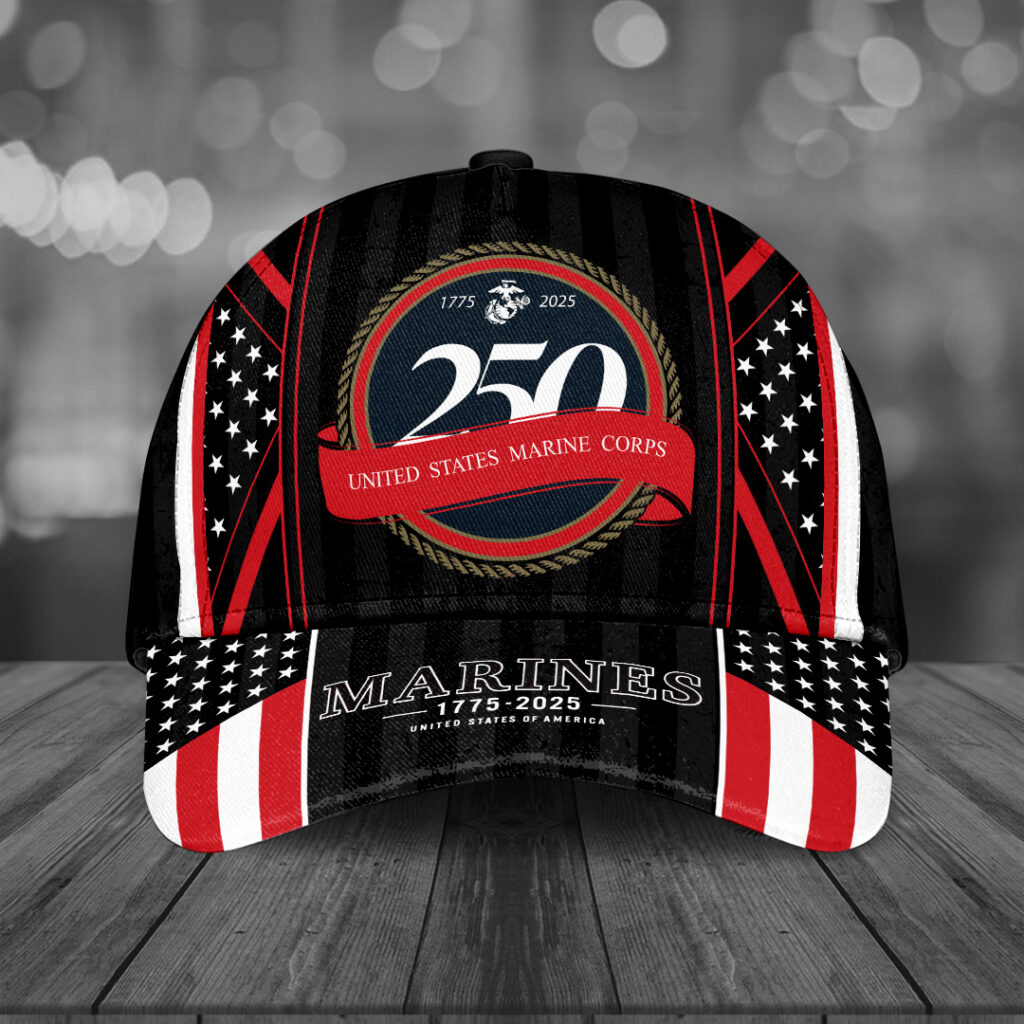 US Marine Corps 250th Anniversary Hat USMC Merch Gifts For Marine Veteran Basgiathsweatshirts
