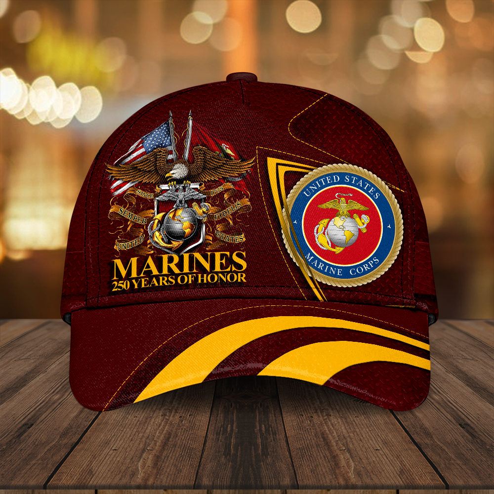 US Marines 250 Years Of Honor Hat Marine Corps USMC Merch Patriotic Gifts For Dad Basgiathsweatshirts