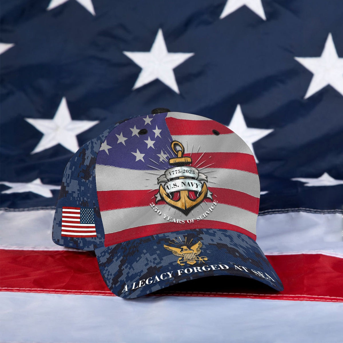 US Navy 250 Years Hat A Legacy Forged At Sea Military Cap Gifts For Patriots Basgiathsweatshirts