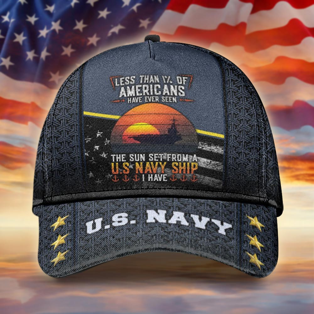 US Navy Hat The Sun Set From A US Navy Ship I Have Hat Gifts For Dad Basgiathsweatshirts