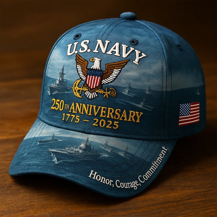 US Navy Veteran 250 Anniversary Hat 1775 2025 Honor Courage Commitment Cap Gifts For Him Basgiathsweatshirts