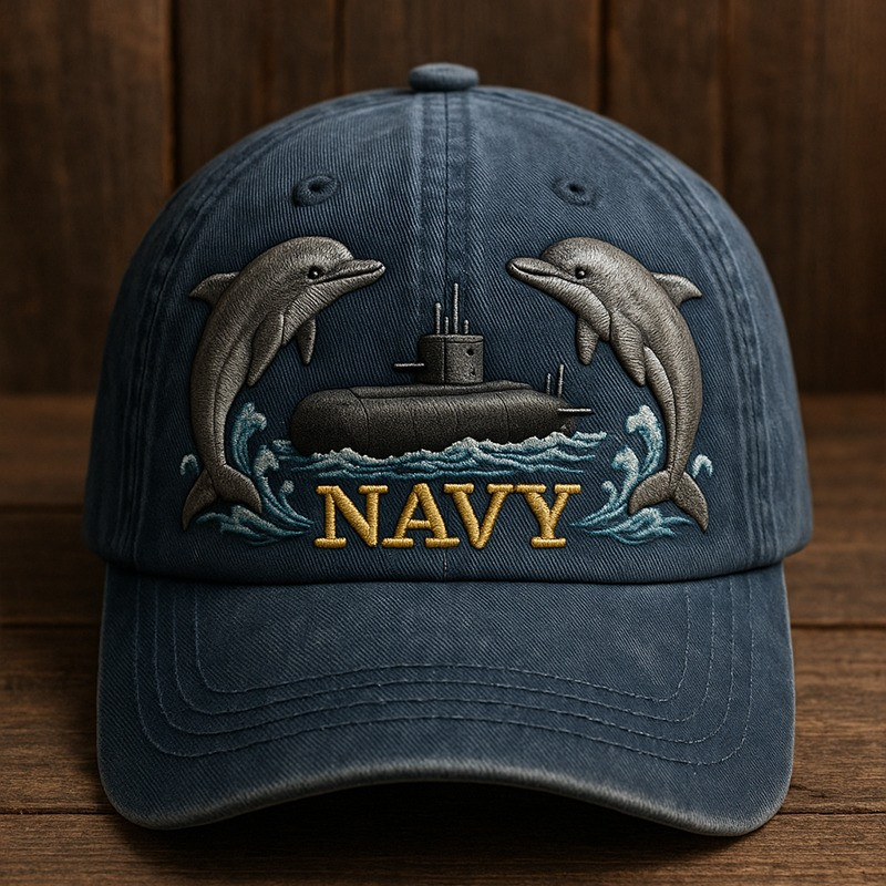 U.S Navy Veteran Hat Dolphin Forged By The Sea Patriotic Military Present Ideas Basgiathsweatshirts