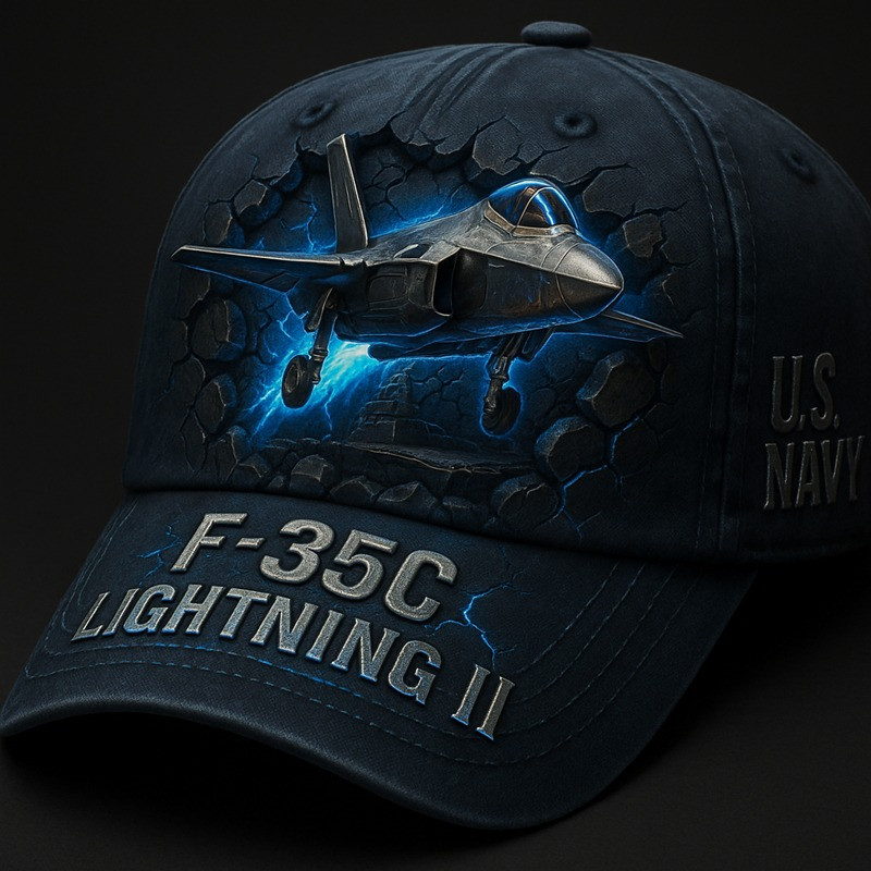 US Navy Veteran Hat F-35C Lightning II Cap Presents For Patriots Basgiathsweatshirts