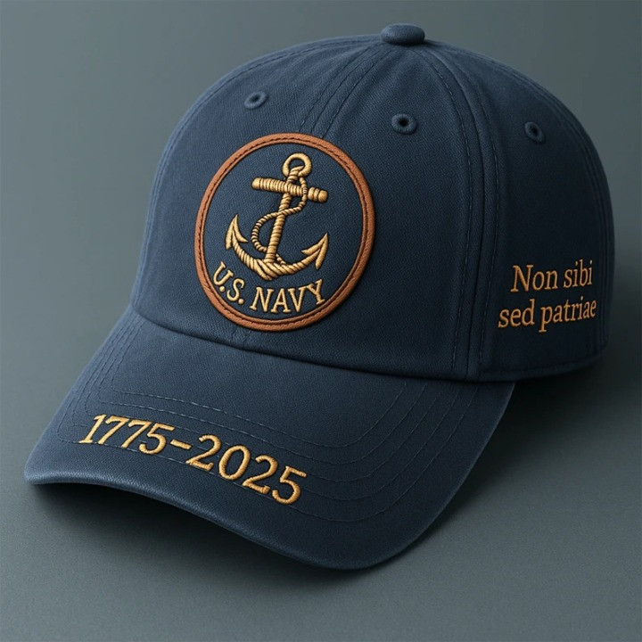 U.S.Navy 250th Anniversary Hat Non Sibi Sed Patriae 1775 2025 Best USN Merch Basgiathsweatshirts