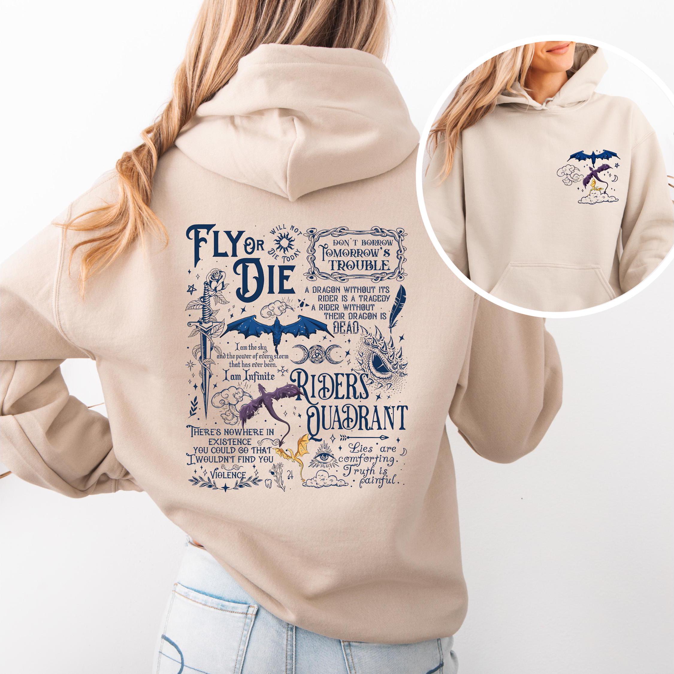 Stylish Fly Or Die Fourth Wing Sweater Basgiath Sweatshirts