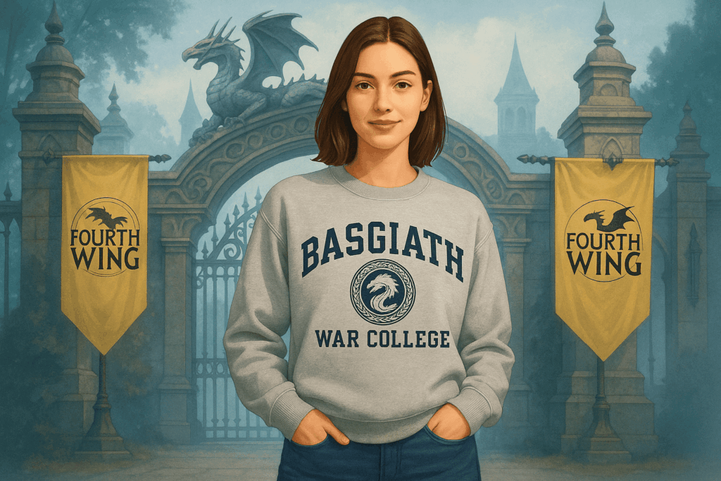 Basgiath War College Sweatshirt The Ultimate Fourth Wing Merch for Fantasy Fans