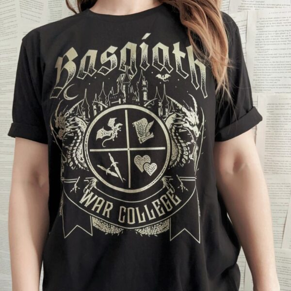 Fourth Wing War College T-Shirt Dragon Rider Book Inspired Tee