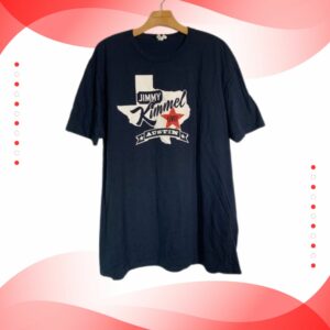 Jimmy Kimmel Live Austin Graphic T-Shirt Late Night Comedy Fan Tee
