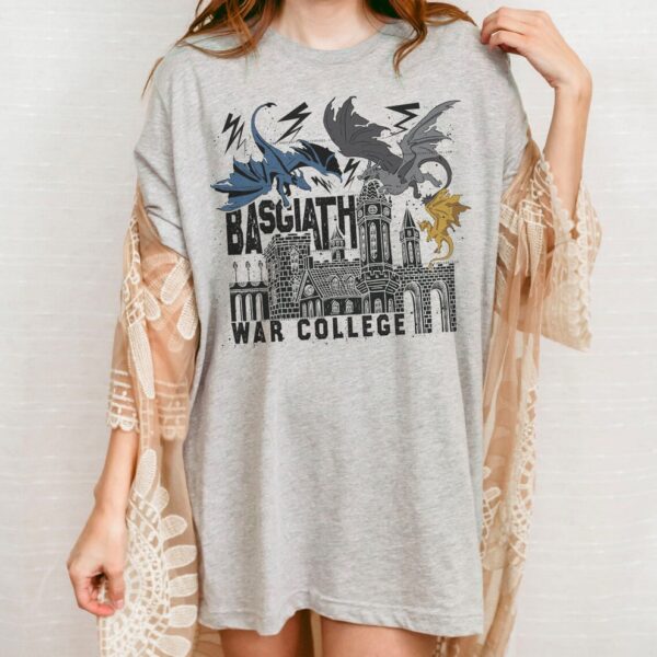 Fourth Wing Basgiath War College Shirt, Book Inspired Unisex Tee