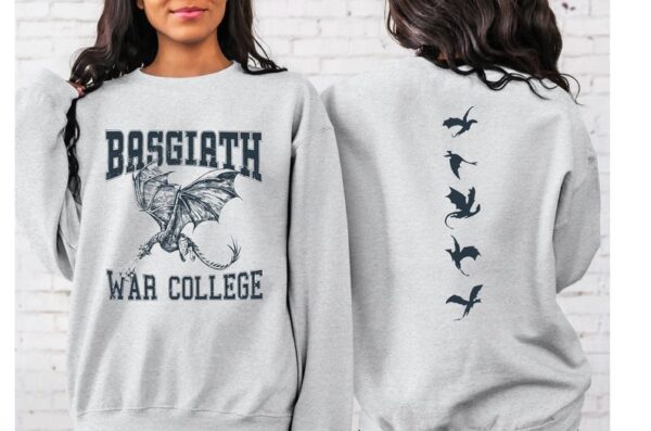 Basgiath War College Sweatshirt Double-Sided Book Lover Gift