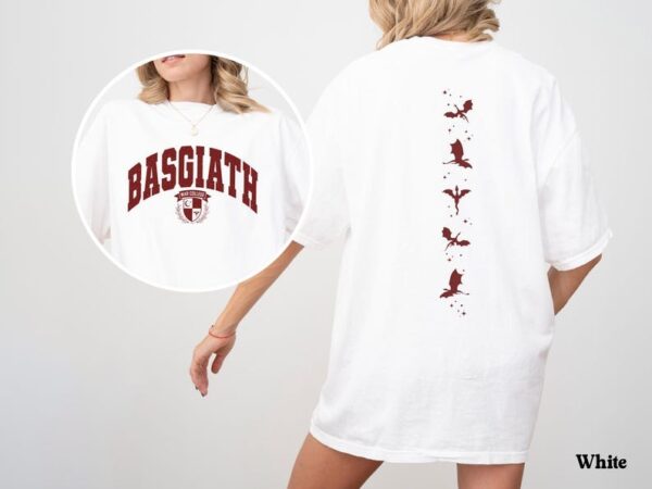 Double-Sided Basgiath War College Shirt Book Inspired Unisex Gift for Readers
