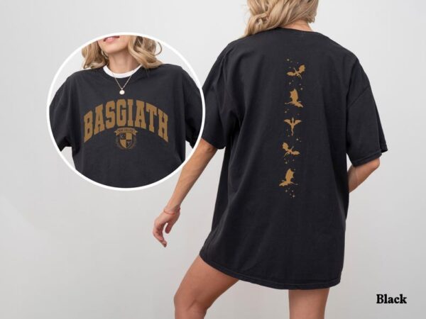 Double-Sided Basgiath War College Shirt Book Inspired Unisex Gift for Readers