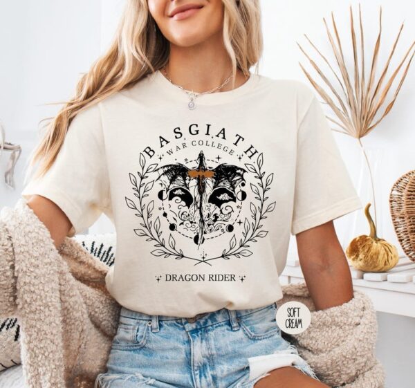 Basgiath War College Book Shirt Dragon Rider Fantasy Bookish