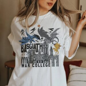 Fourth Wing Basgiath War College Shirt, Book Inspired Unisex Tee