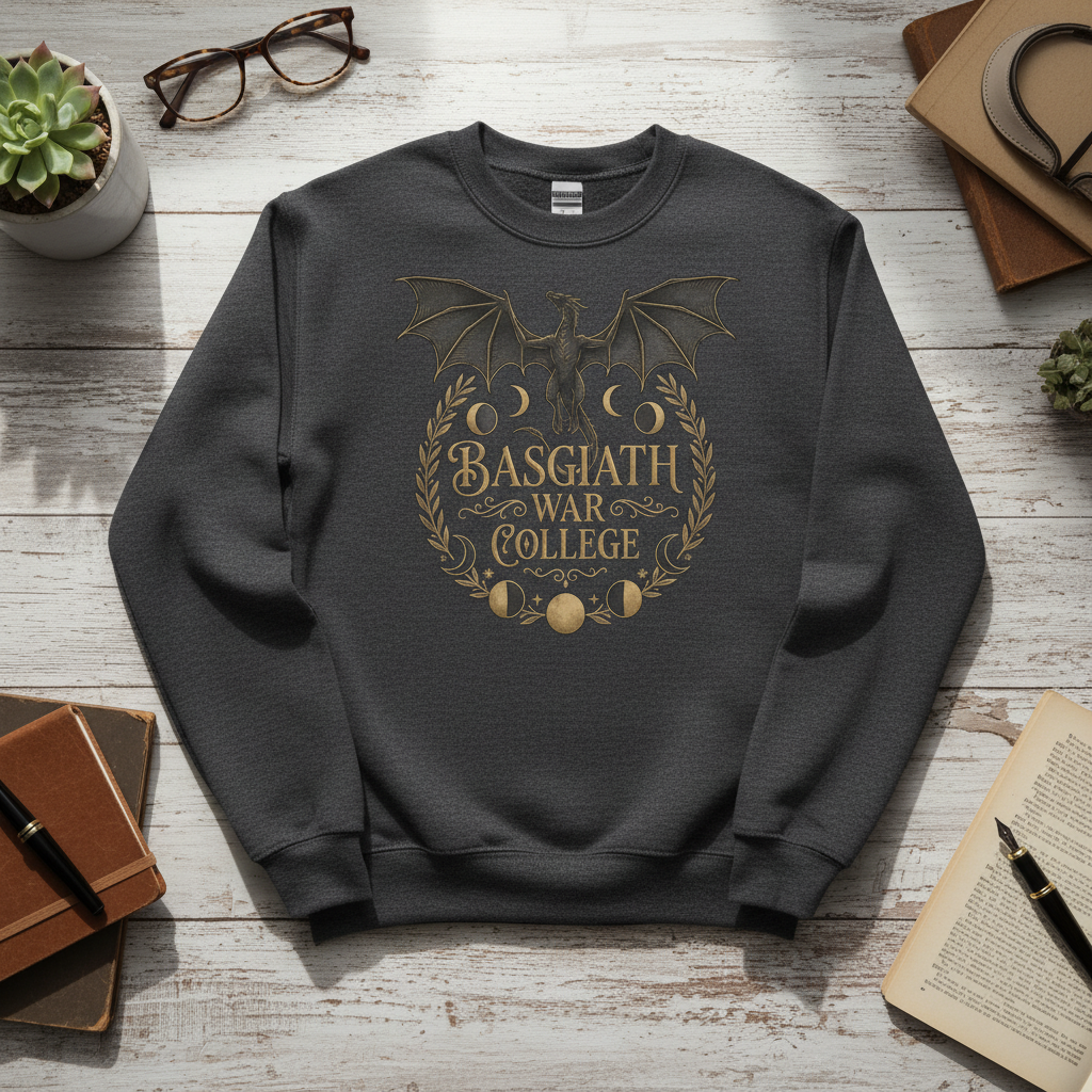Basgiath War College Sweatshirt Dragon Rider Fantasy Book Apparel