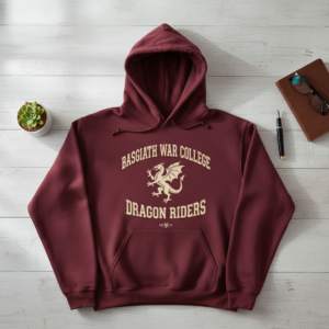 Basgiath War College Hoodie Fourth Wing Dragon Rider Fan Merch