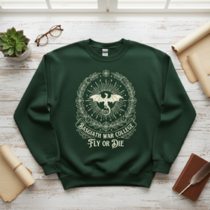Basgiath War College Sweatshirt Fourth Wing Inspired Fantasy Reader Gift