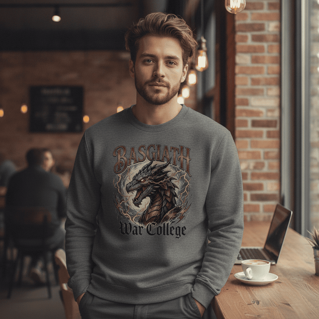 Basgiath War College Sweatshirt – Vintage Fourth Wing Inspired Dragon Art Basgiath War College Sweatshirt – Vintage Fourth Wing Inspired Dragon Art